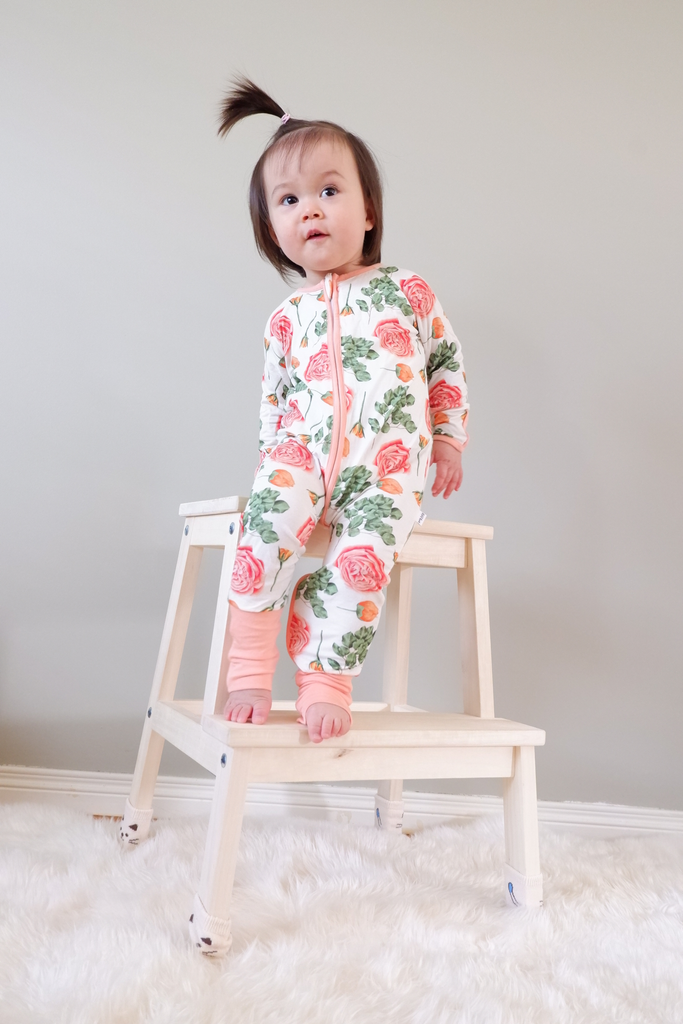 floral bamboo pyjamas for kids