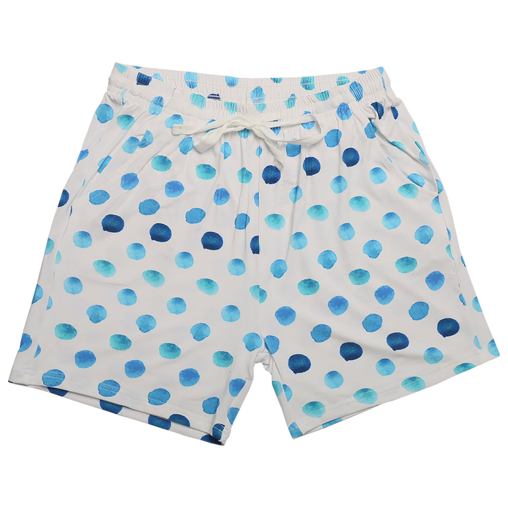 Blue polka dot bamboo pyjamas for women