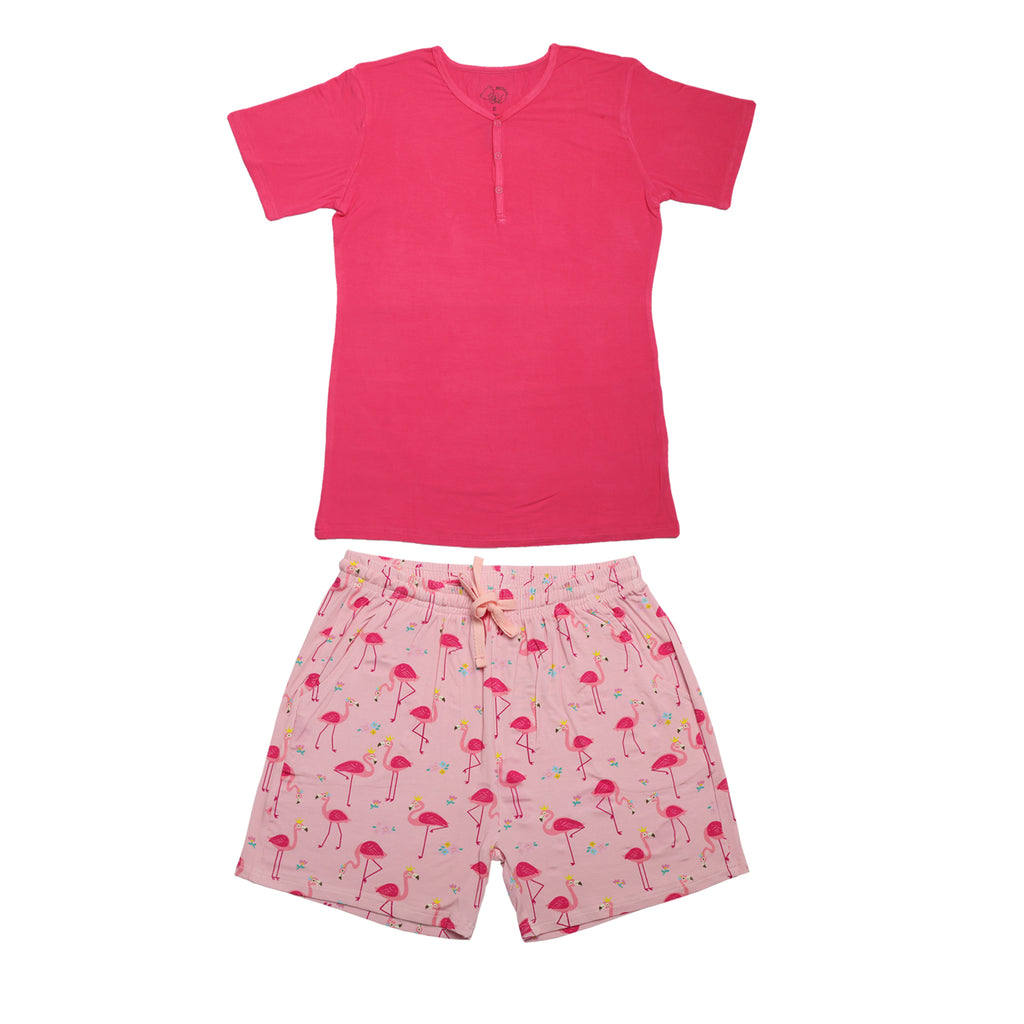 Flamingo bamboo pyjamas for women