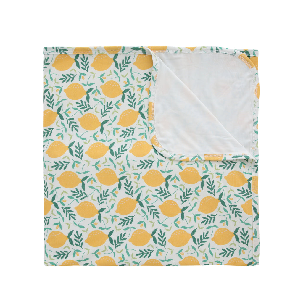 lemon bamboo blanket for baby