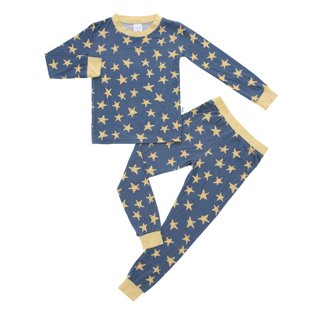 star pattern bamboo pyjamas for children