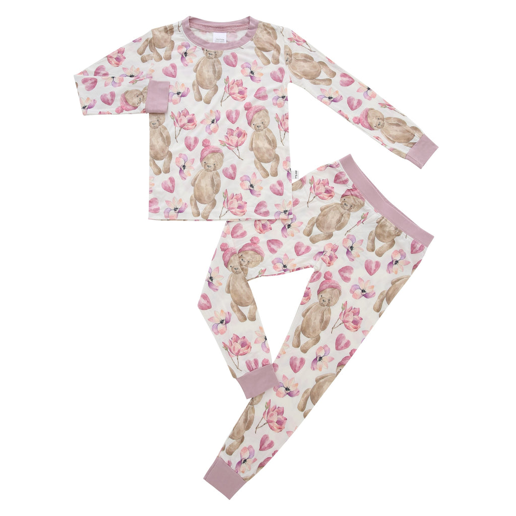Teddy bear bamboo pyjamas for children